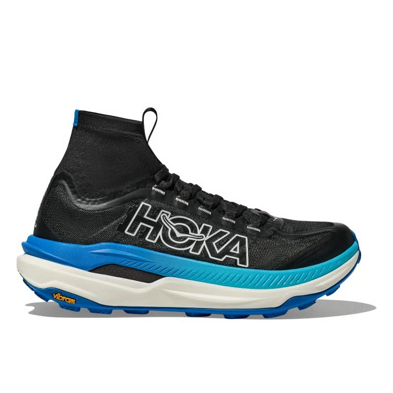 Sepatu Trail Running Wanita Hoka Tecton X 3 Black Hoka Blue Original 1155114BHKB