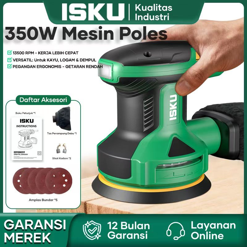 ISKU Elektrik Sander Mesin Alat Amplas Tembok Mesin Mesin Amplas Kayu Finishing Tembok Electric Sand