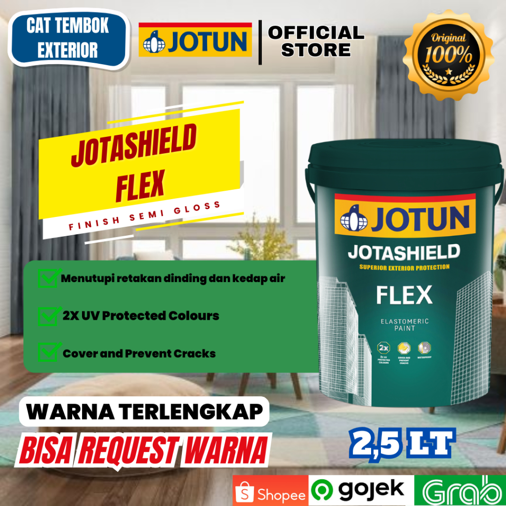 Jotun Jotashield Flex Cat Tembok Eksterior 2.5L Anti Jamur