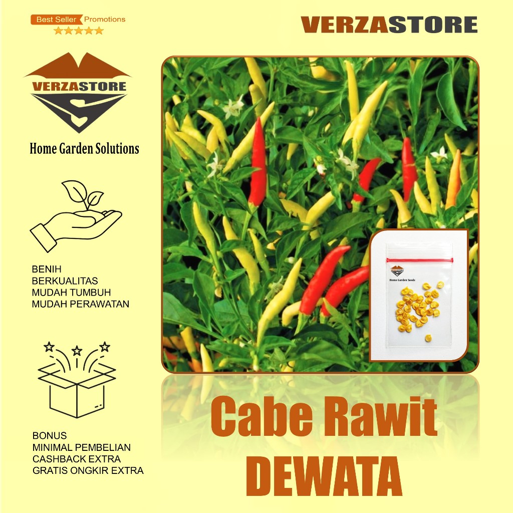 Biji Benih Bibit Cabe Rawit Setan DEWATA 43 F1 /20 biji