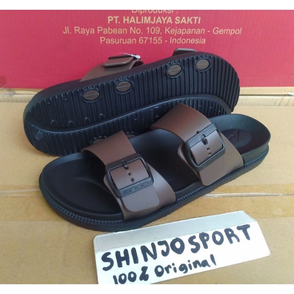 PROMO SANDAL SELOP PRIA ANDO ORIGINAL KADO LEBARAN BAPAK PAPA REMAJA DEWASA COWOK GAUL SUAMI EMPUK