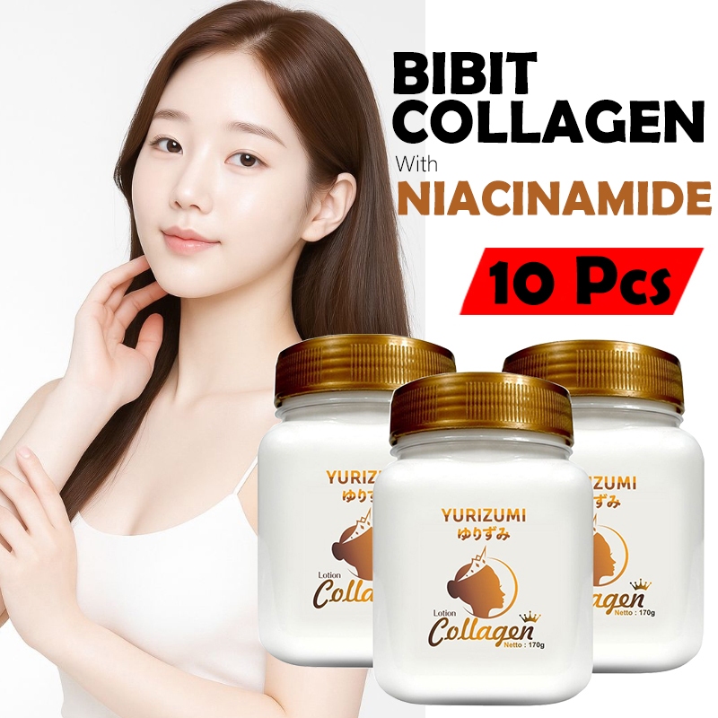 Bibit Collagen [ Original ] Bibit Pemutih Wajah Badan Ampuh with NIACINAMIDE 3% Cream Lotion Pemutih