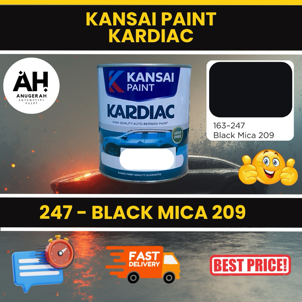 KANSAI PAINT KARDIAC BLACK MICA 209 (1KG)