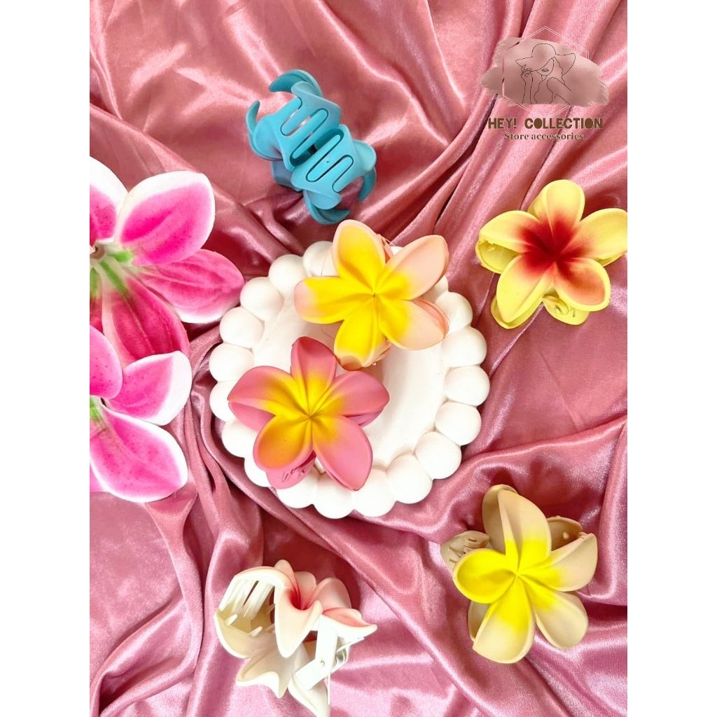 Jepit Rambut Bunga Kamboja Doff / Jedai Doff / Jepit Rambut