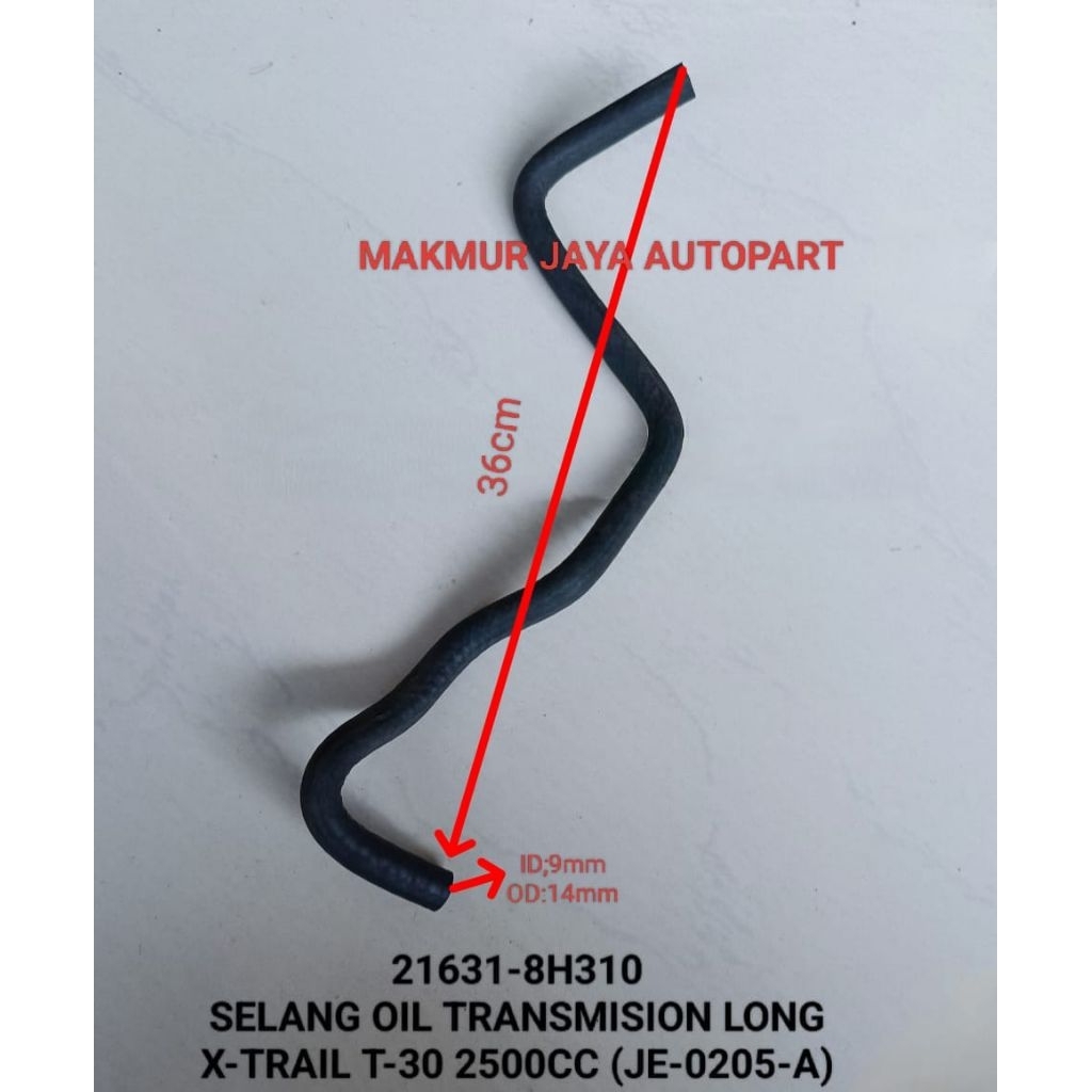SELANG OIL TRANSMISION LONG MOBILNISSAN X-TRAIL T-30 (JE-0205-A) (PANJANG:36CM)