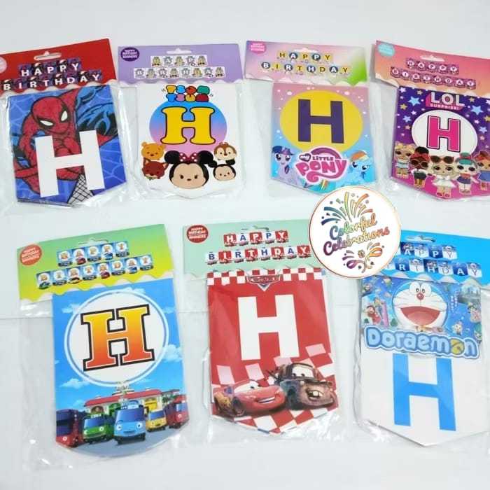 Banner Happy Birthday Karakter / Banner Happy Birthday