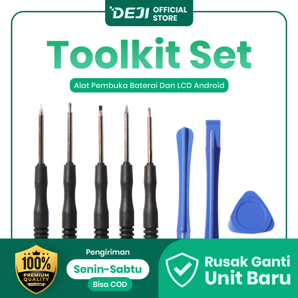 DEJI Toolkit Set Alat Pembuka Baterai dan LCD for Android