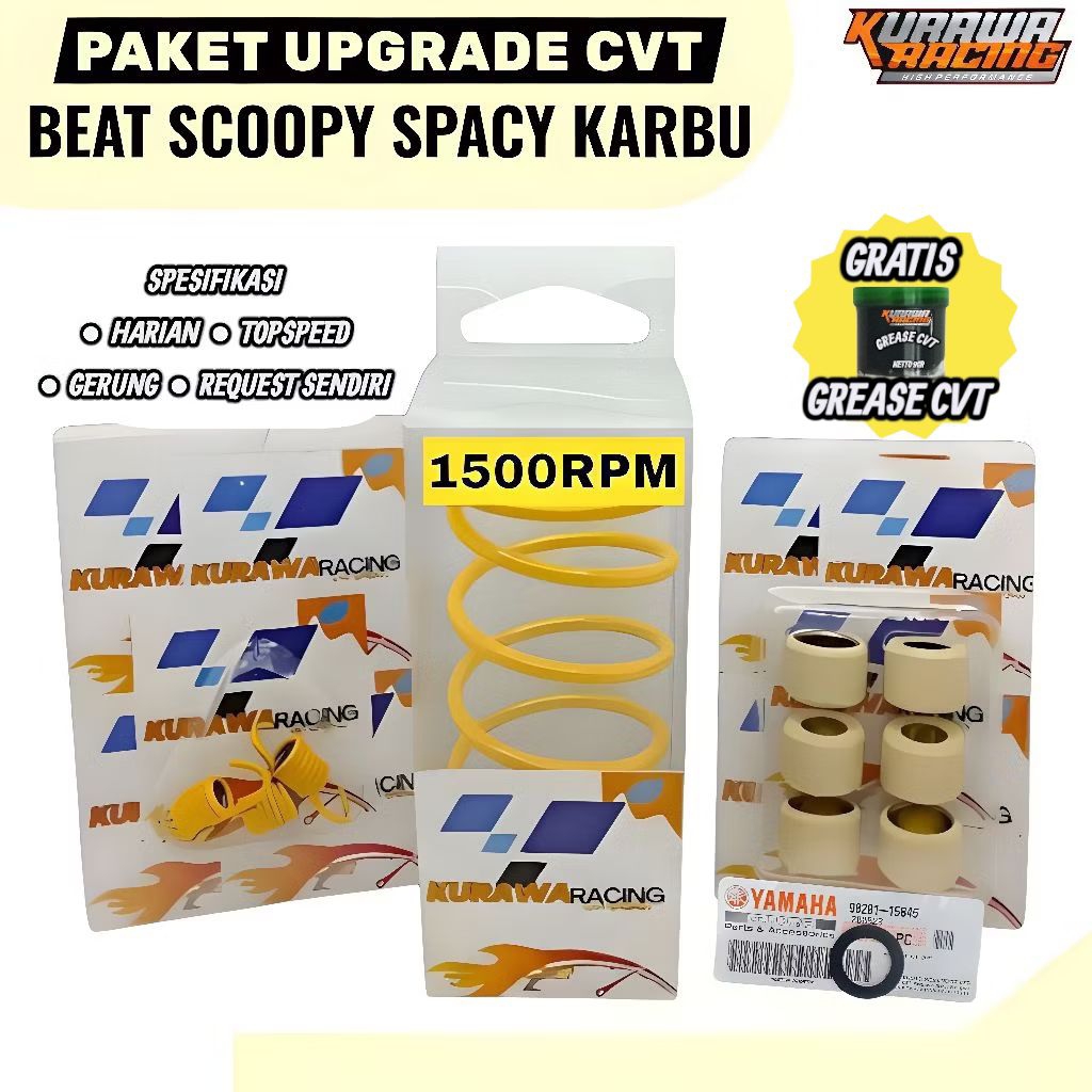 PAKET UPGRADE CVT BEAT KARBU SCOOPY KARBU SPACY KARBU