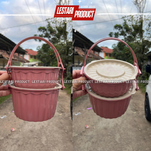 ( 6 PCS ) RANTANG TAMIYA BULAT 2 SUSUN ( SUSAN ) | RANTANG 2 SUSUN | RANTANG LABU | RANTANG PLASTIK 