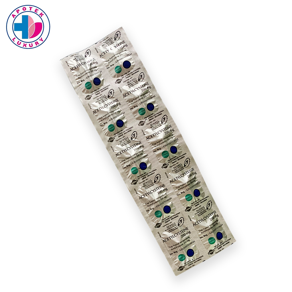 Acetylcysteine 200mg (1 strip 10 kapsul)