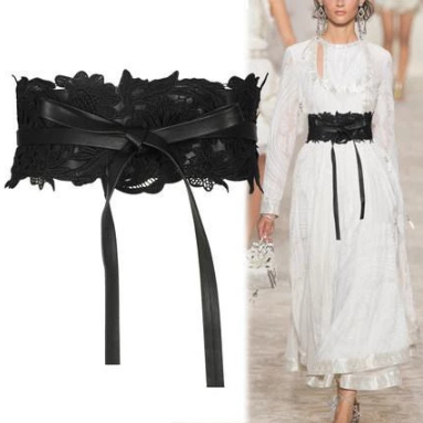 Belt Lebar Wanita Ikat Pinggang Fashion Tali Pinggang "Renda 2"