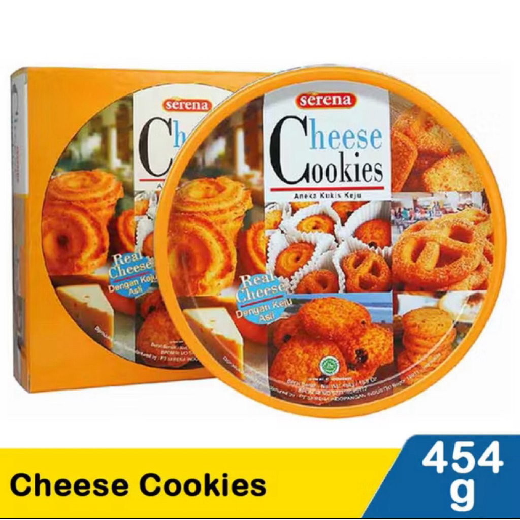 Serena Cheese Cookies Kaleng 454g – Kue Kering Keju Premium Isi Beragam