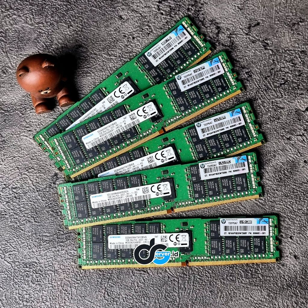 Memory Server 16GB DDR4 2400T 2Rx4 PC4-2400T Samsung HP