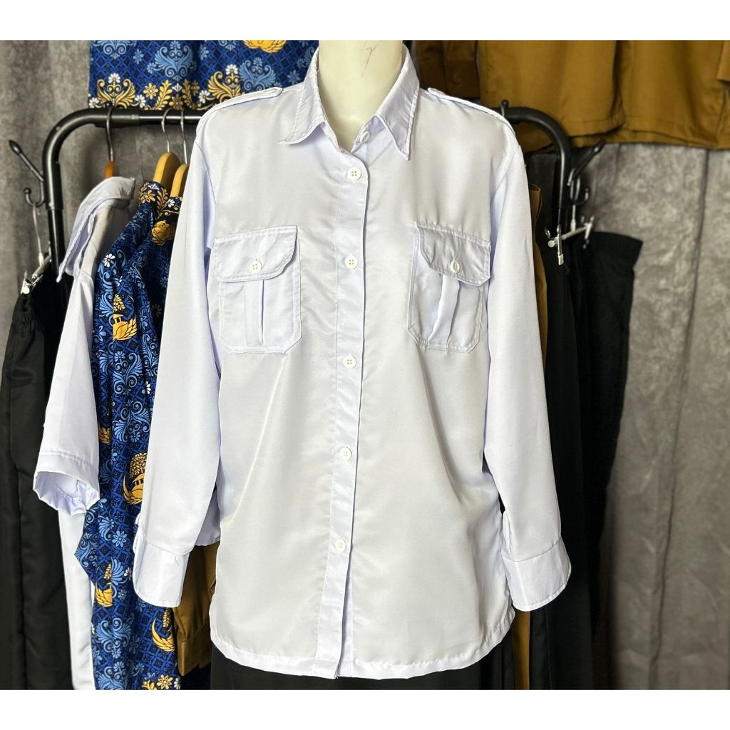 Seragam Putih Polos PDH Terbaru