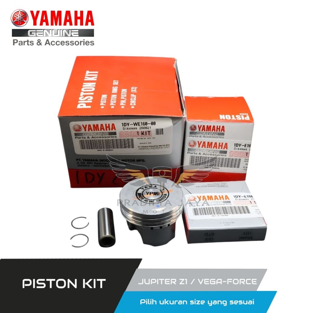 Piston Kit 1DY JUPITER Z1 FI VEGA FORCE ORI Original YGP - 1DY-WE160-00 - Seher Paket Ring