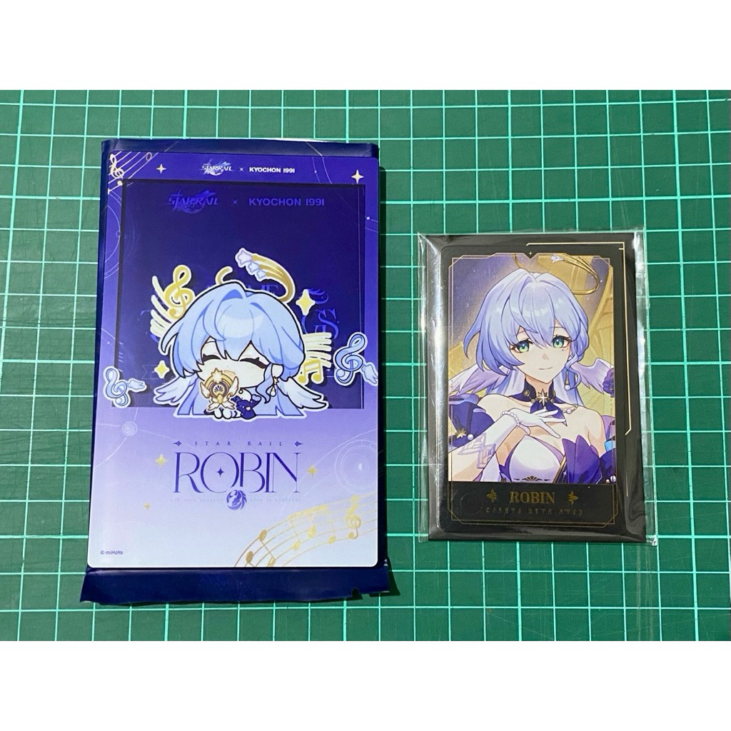 ORI OFFI HSR Honkai Star Rail Collab Kyochon 1991 Acrylic Card Charmony Carnival Photocard Robin