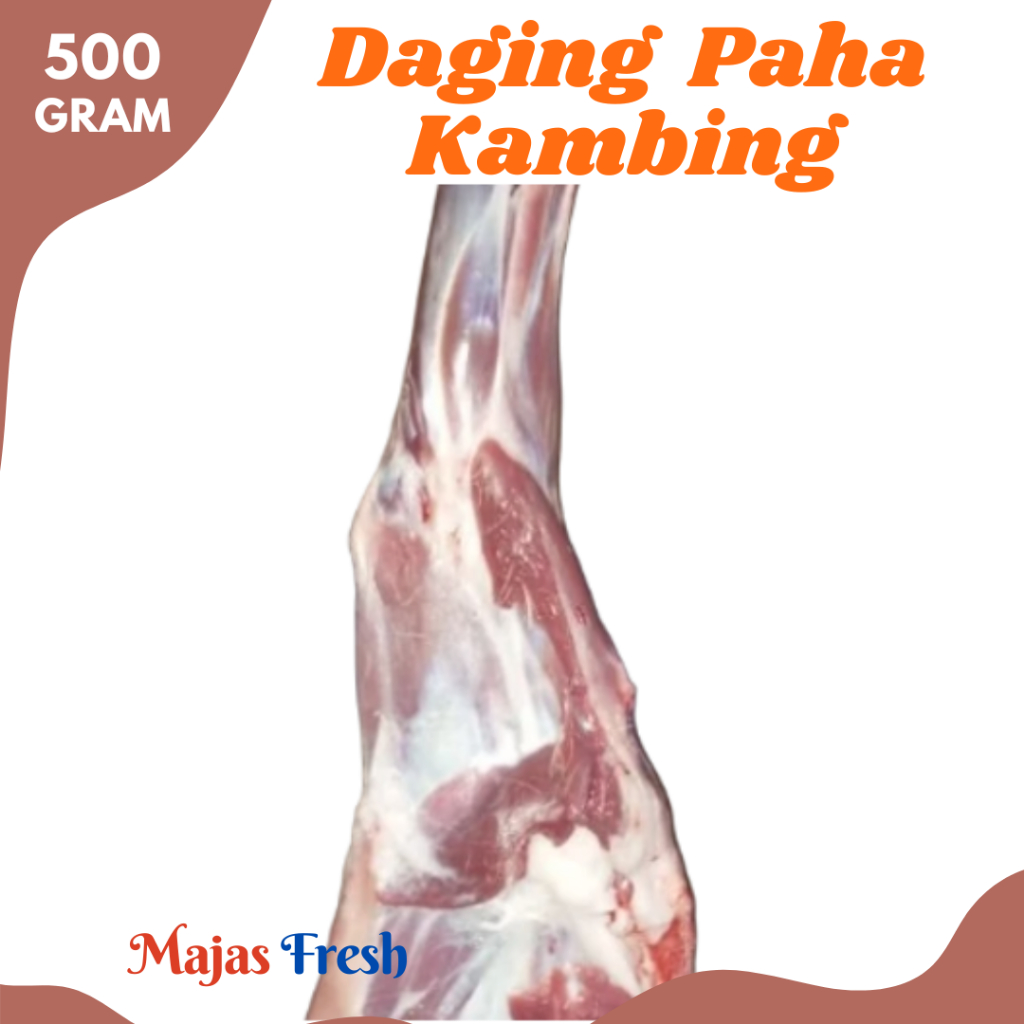 PAHA KAMBING CAMPUR TULANG Segar - Daging Paha Kambing Campur Tulang Fresh | 500gr [ Harga Per 0,5 K