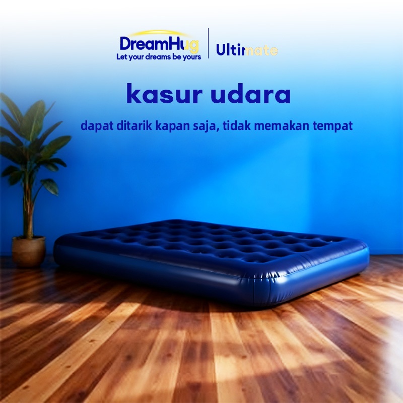 Kasur Angin / Sofa Udara 2in1 - Lipat Portabel untuk Kemping, Tahan Lama, Ukuran Besar, Indoor & Out