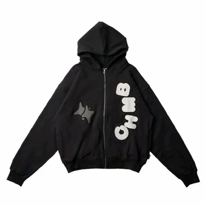 Hoodie/Zipper Boxy CHMB [ORIGINAL 100%] - sully white