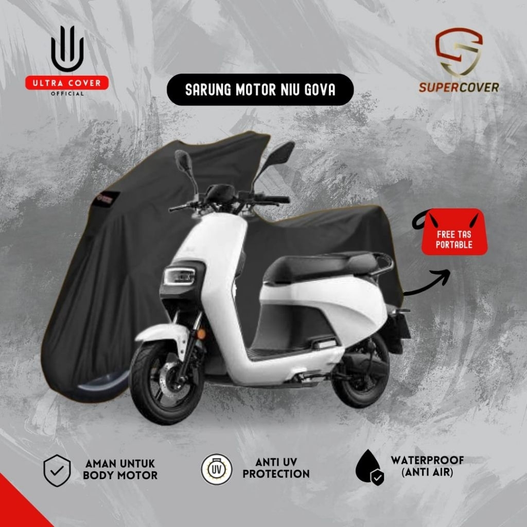 Sarung Motor Listrik Niu Gova Super Cover Premium Anti Air UV Tebal