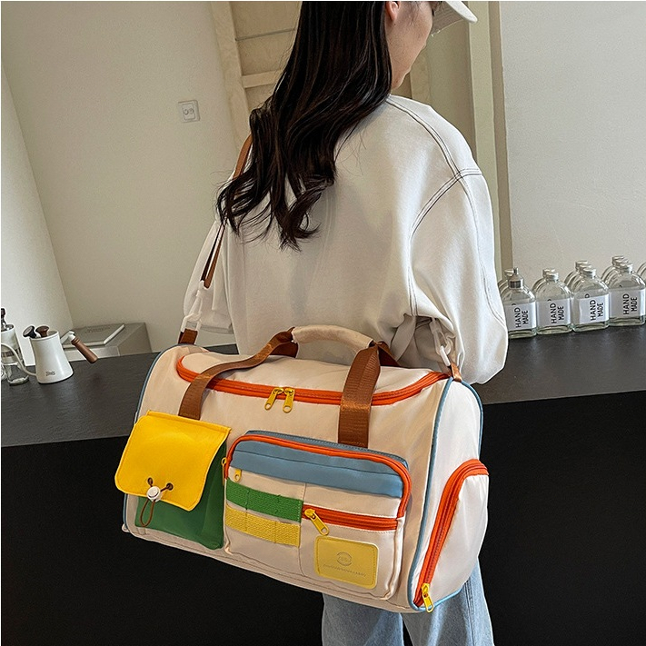 Travel Bag Tas Gym Wanita Tas Selemapang Wanita Tas Mudik Tas Wanita Lucu