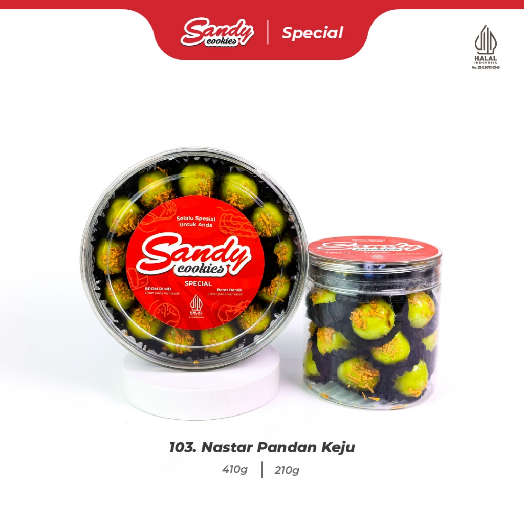 103. Nastar Pandan Keju - Kue Kering Sandy Cookies Special