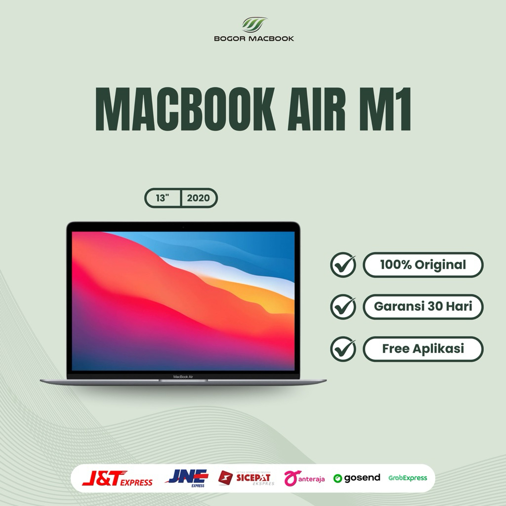 Macbook Air M1 2020 (13 Inch) || Ram 8/256gb Second Original