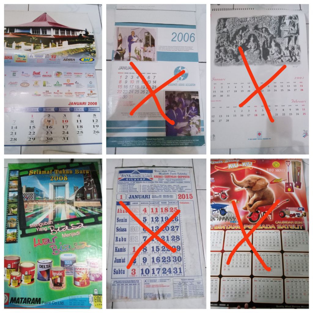 Aneka kalender jadul