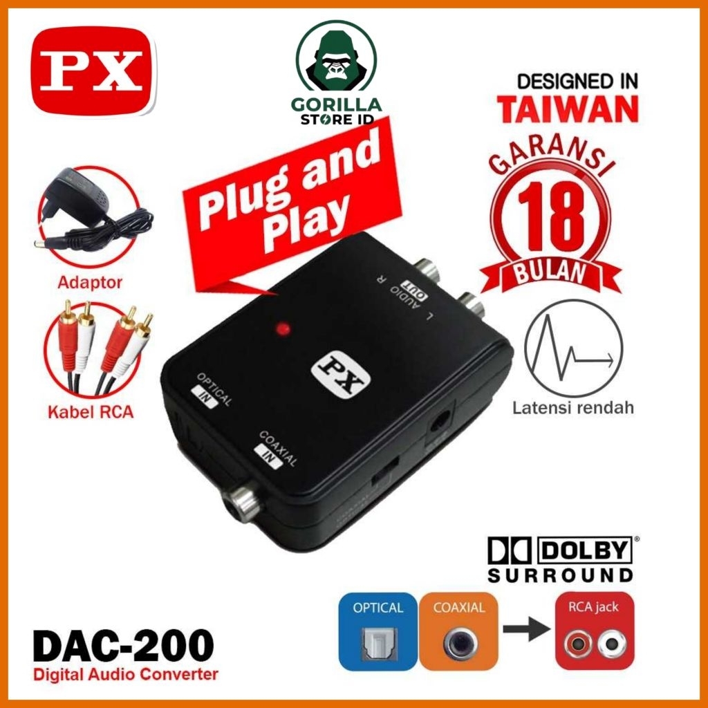 PX Digital Audio Converter DAC-200