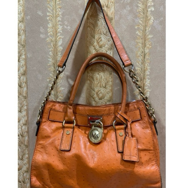 MK hamilton handle bag fashion orange
