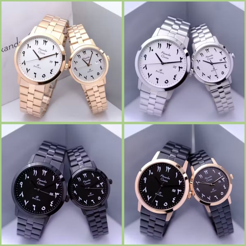ALEXANDRE CHRISTIE COUPLE  AC 1007 JAM TANGAN COUPLE ALEXANDRE CHRISTIE