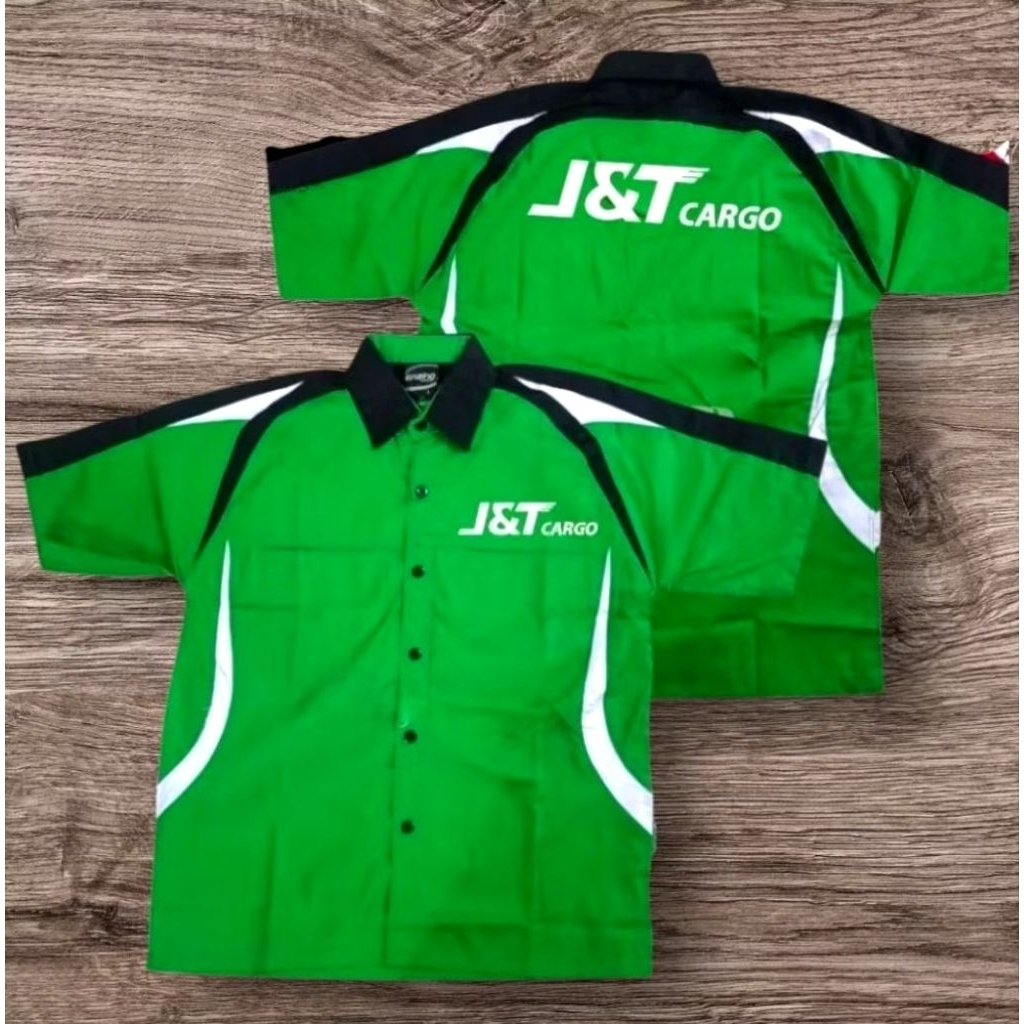 kemeja kombinasi bordir kemeja j&t cargo baju j&t cargo seragam j&t cargo Pdh j&t cargo baju kerja j