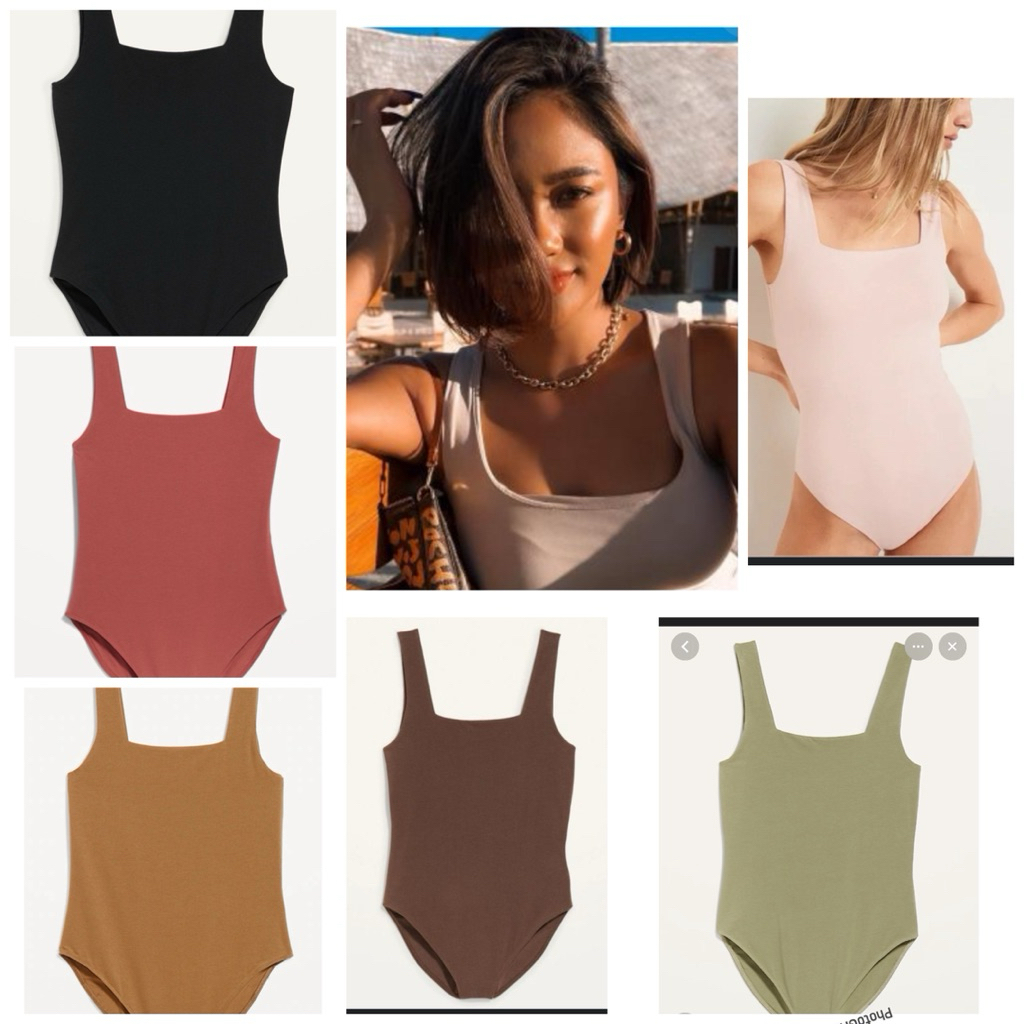 Bodysuit Square Neck ( sampai bigsize )
