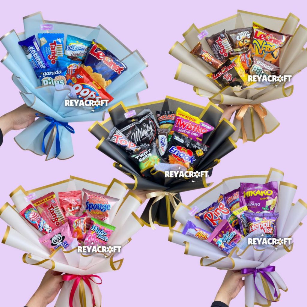 REYACRAFT Buket Snack Bandung | Buket Makanan | Buket Wisuda Sempro Ulang Tahun