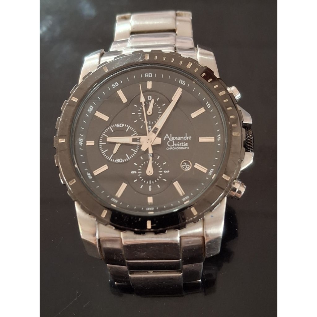 Alexandre Christie 6141 MC Jam Tangan Pria chrono second 1542