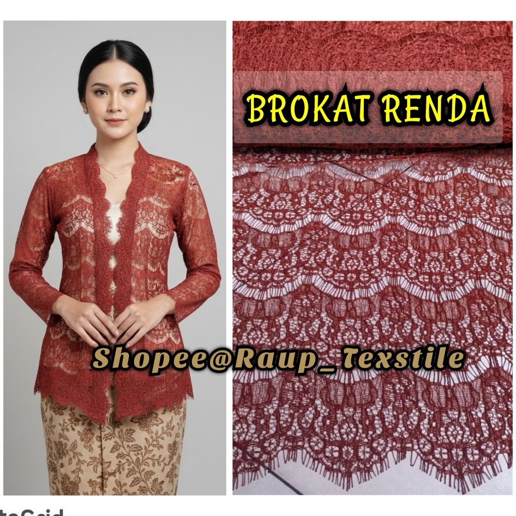 Kain Kebaya Brokat / Brokat Renda / Kain Brukat / Kebaya Brokat / Kain Brokat Renda / Renda Punggira
