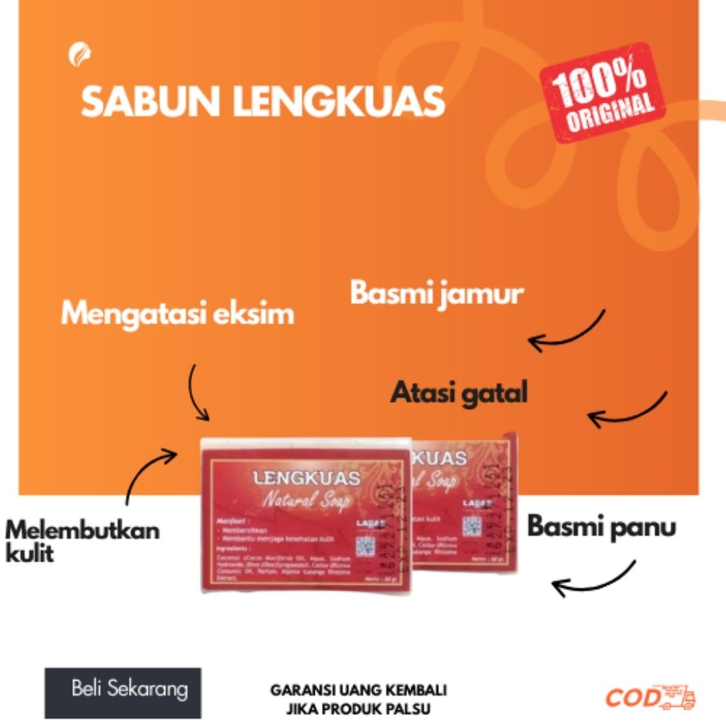 Sabun Lengkuas Sabun Extra Lengkuas Alami Atasi Panu Jerawat