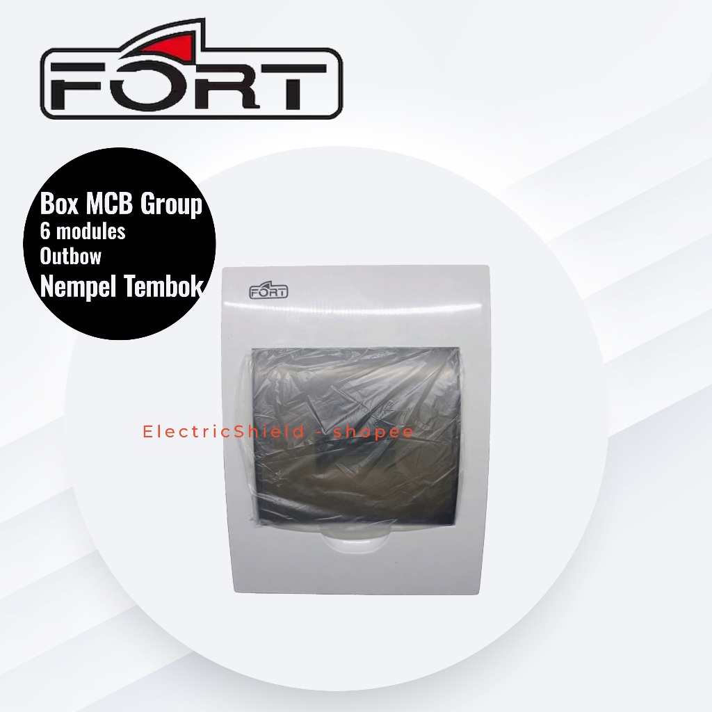 Mcb Box 6 Group Outbow Nempel Tembok FORT - FMCBB6S