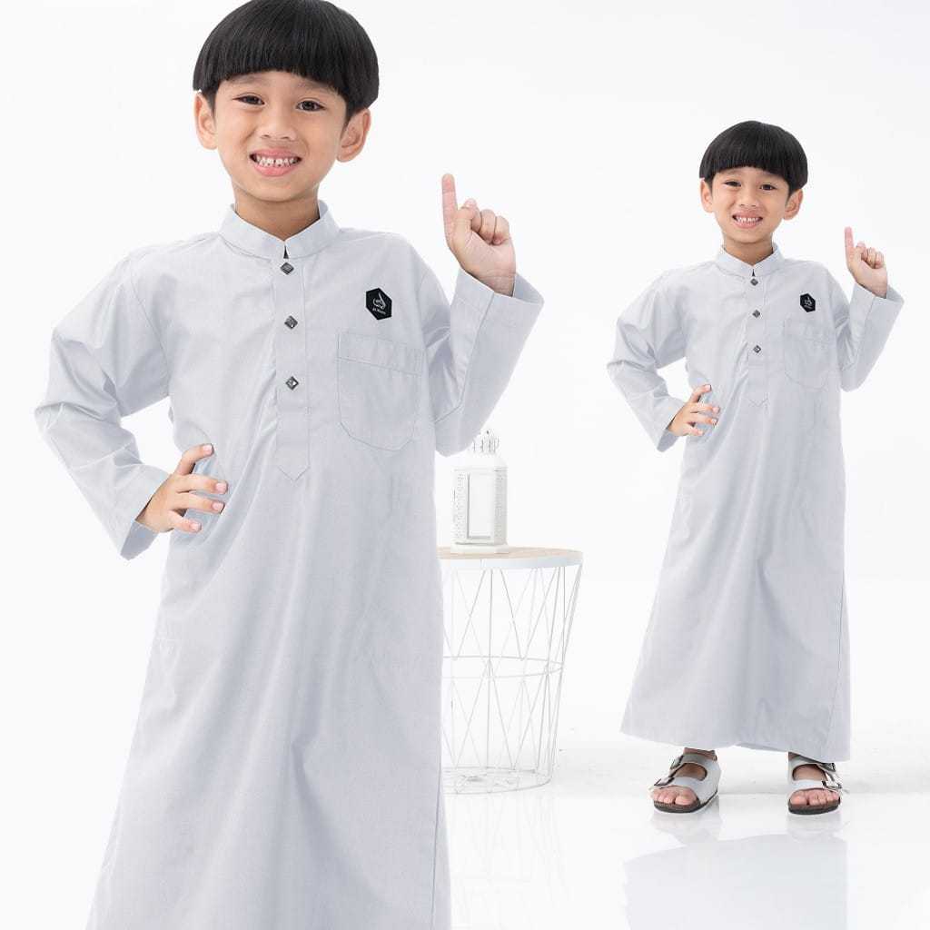 Jubah Al Fatih - Jubah Anak Laki Laki Premium 3 - 15 Tahun Lengan Panjang || Baju Koko Gamis Warna M