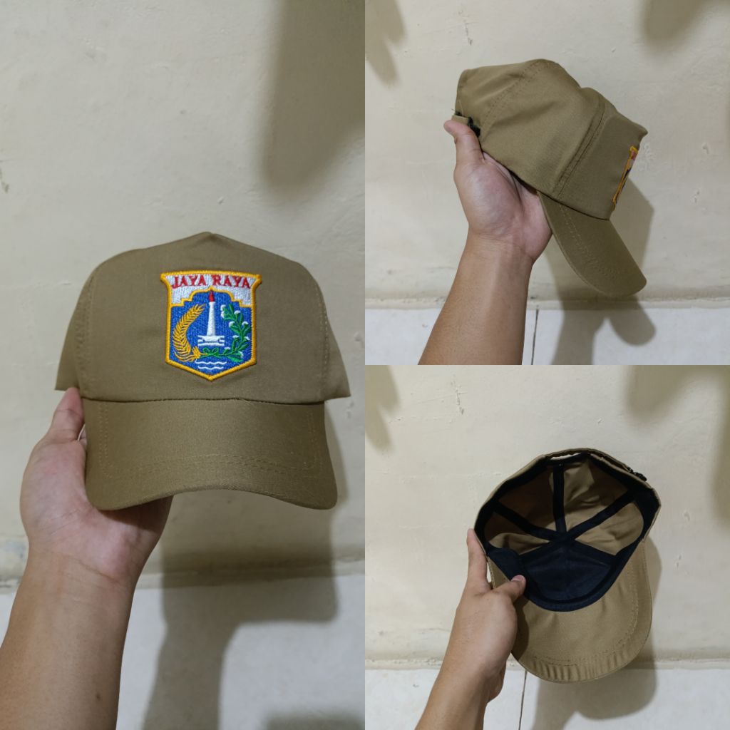 Topi PNS Pemda Dki Jayaraya Bahan Katun - Topi Pns Gol. 1 (staff)