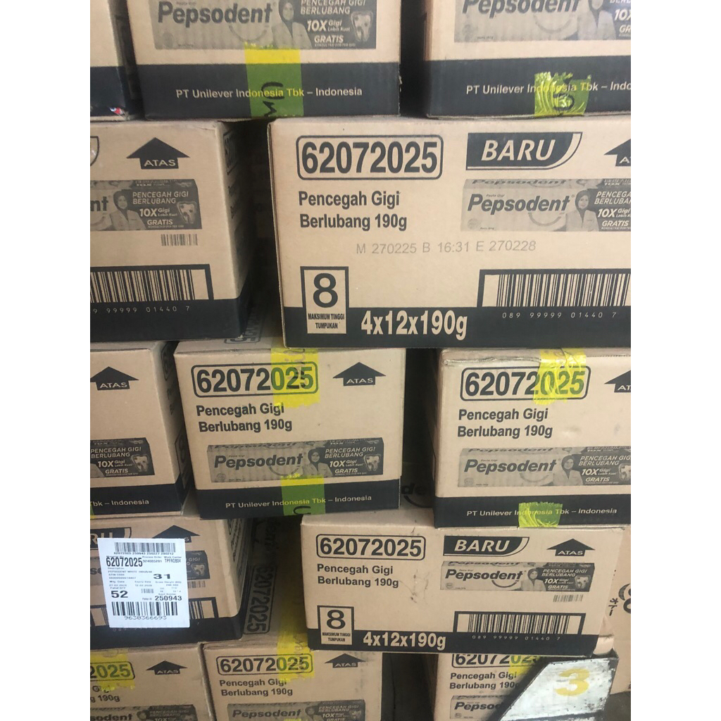 Pasta Gigi Pepsodent 190gr 1 Dus