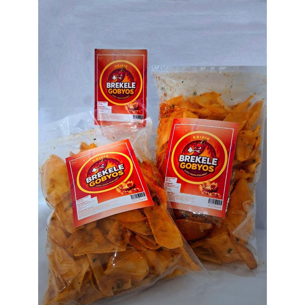 KERIPIK BREKELE PEDAS ASIN/MANIS 250 GR