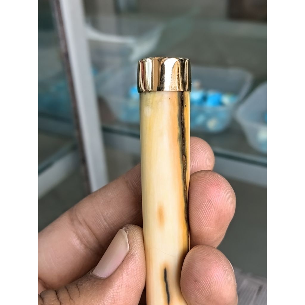 PIPA ONCE 99 LAWASAN SERAT TIKAR ORI 16 CM, LUBANG MULTI RING KOIN HANDMADE