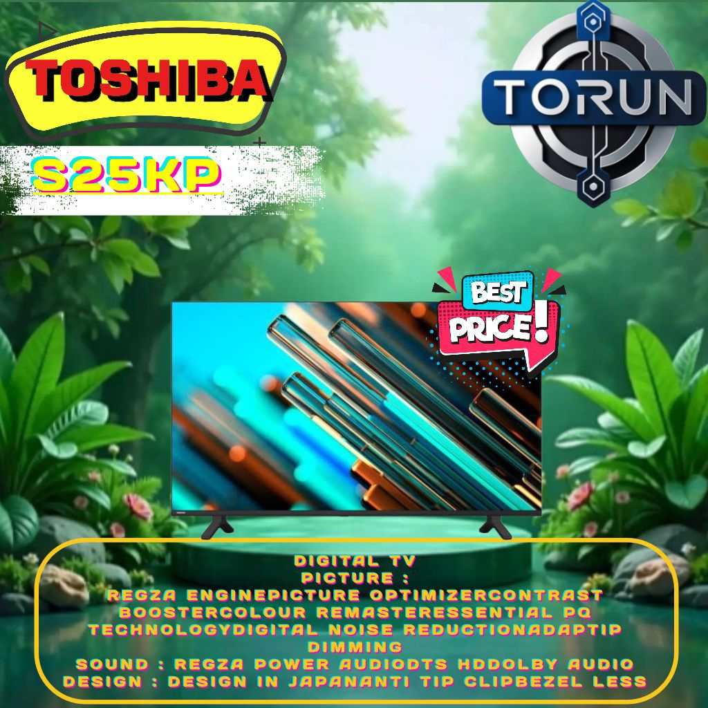 Toshiba 43 Inch Digital TV FHD 43S25KP | TOSHIBA 43S25KP Full HD (FHD) Digital LED TV 43 Inch