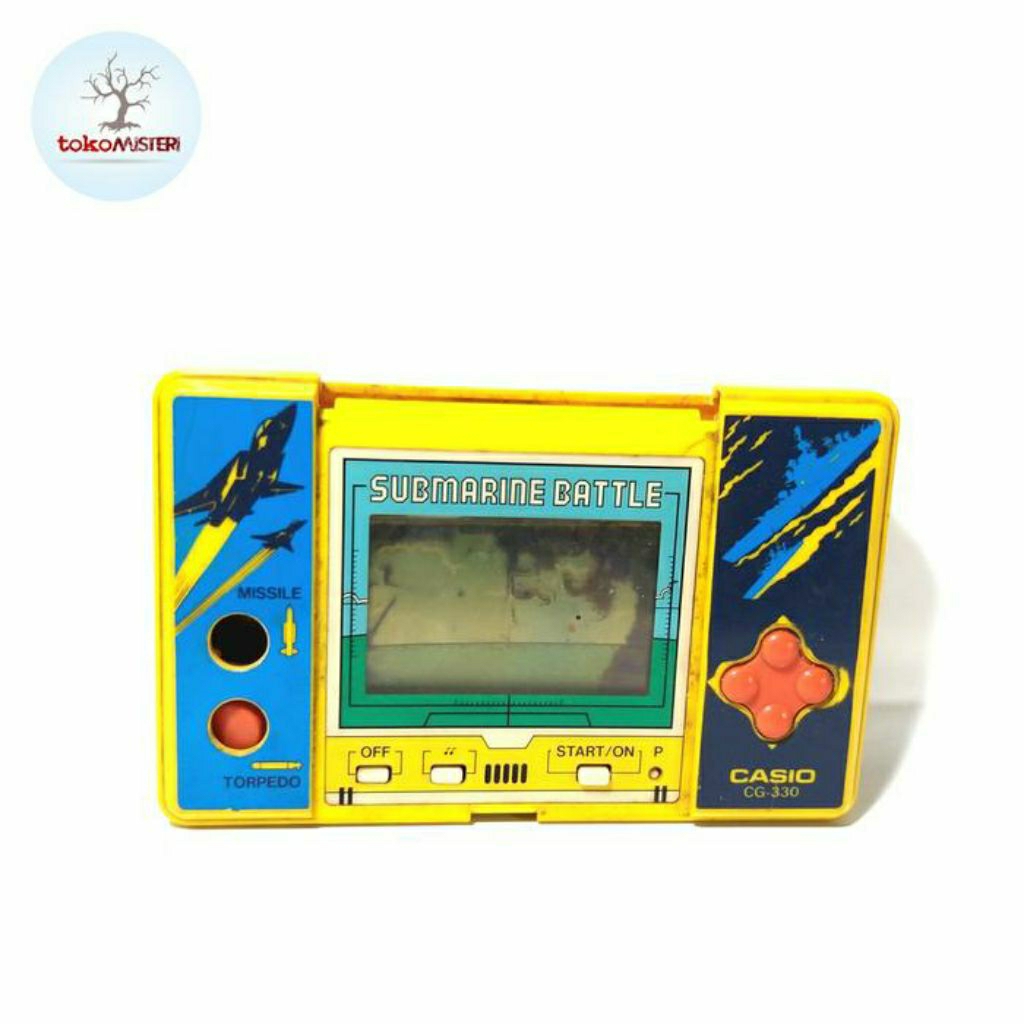 Game Watch Gimbot Gamebot Casio Kapal Selam Sub Marine Submarine Ship Boat Battle War Combat Games T