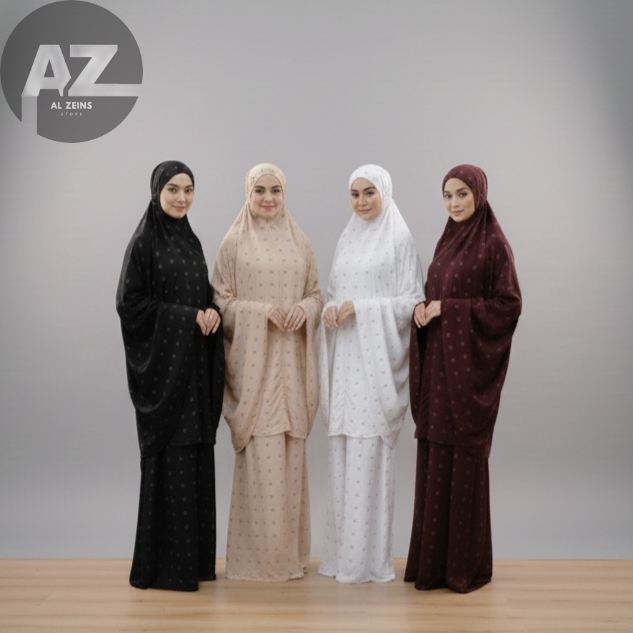 Mukenah Motif Pita/Motif Bunga/ Mukenah Traveling/ Mukenah Bahan Adem/ Mukenah 2in1