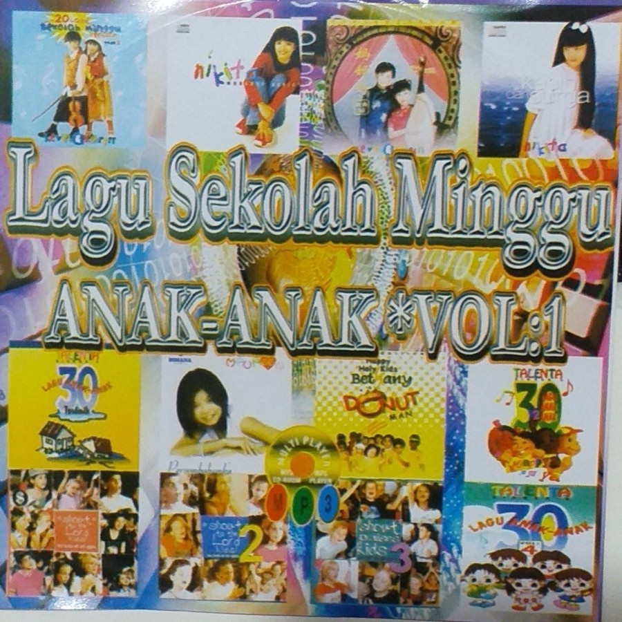 Kaset MP3 Rohani Lagu Sekolah Minggu vol 1 Sunday School Kids Song
