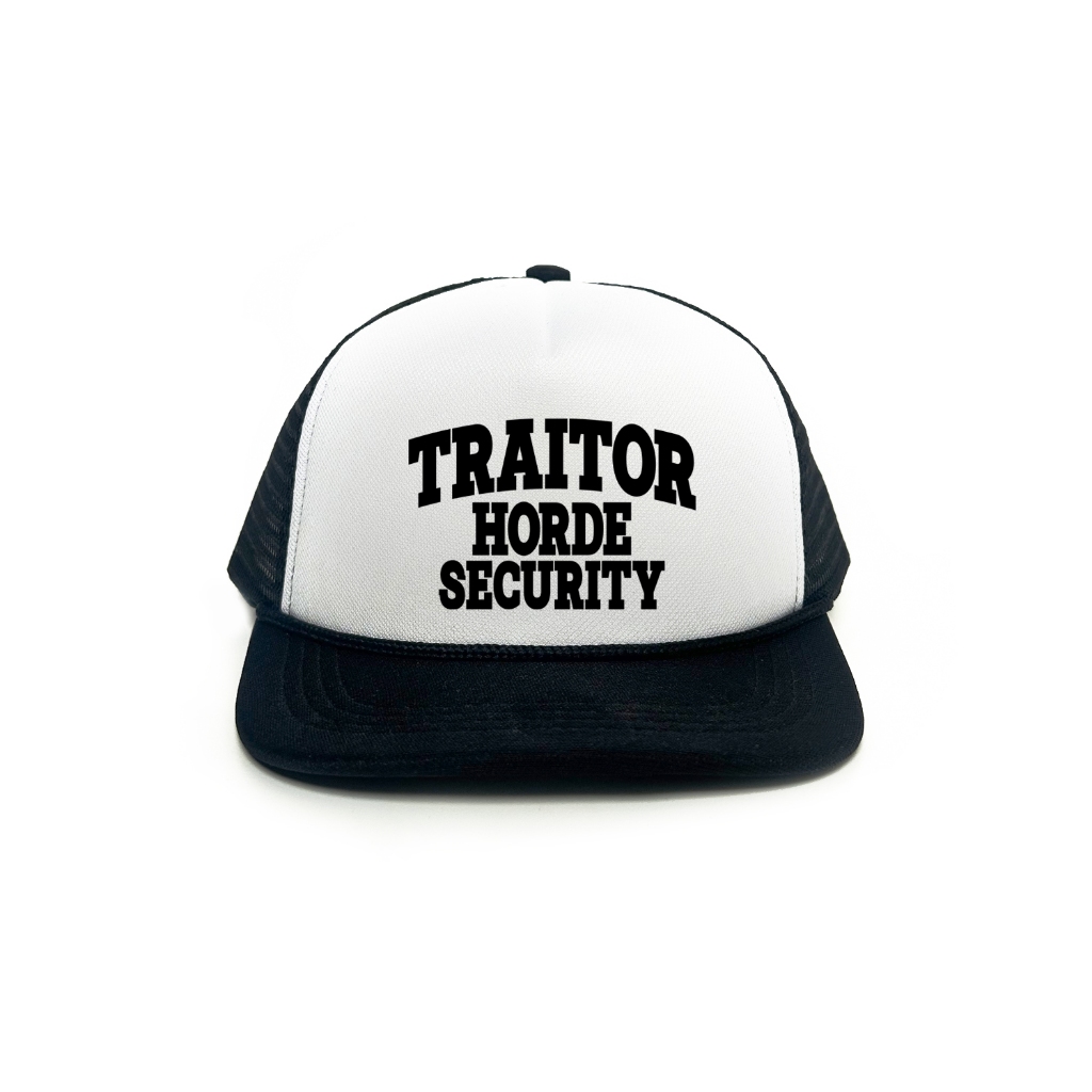 Traitor Trucker Hat | Security | Warna Hitam Putih / Topi Pria & Wanita