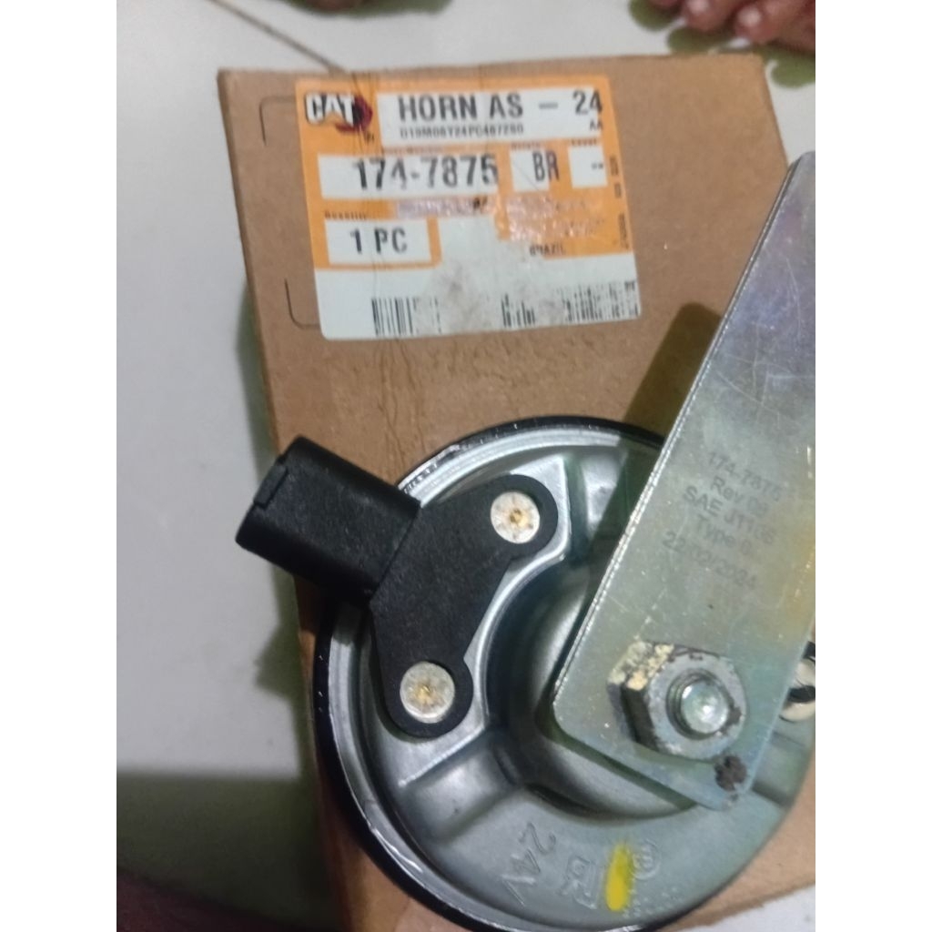 HORN AS 24 VOLT CATERPILLAR ASLI GENUINE PART