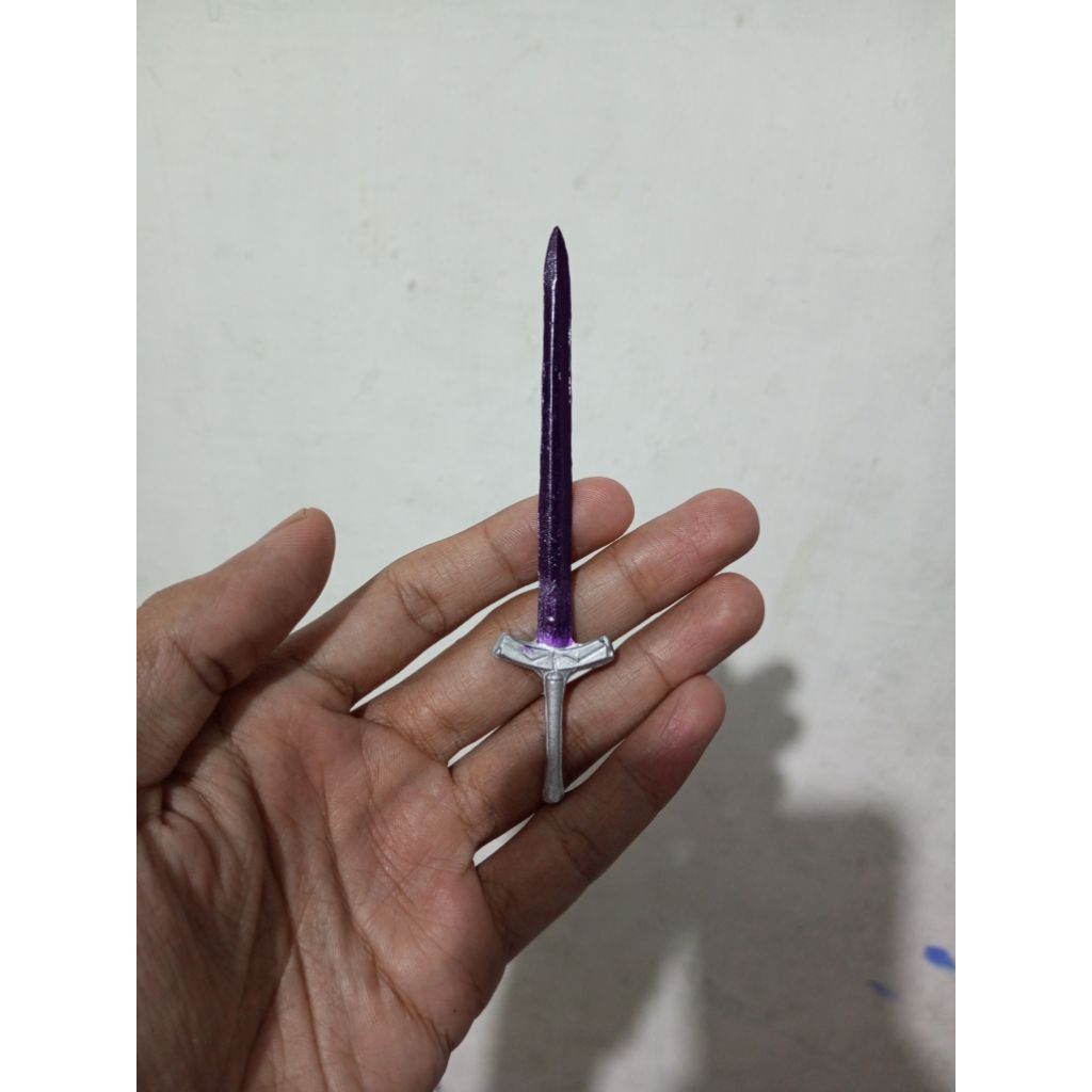 aksesoris action figure 1/12 excalibur sword Saber artoria pendragon purple violet varian ungu colou